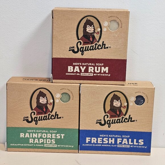 Dr. Squatch Men's Natural Bar Soap - 3pk - Picture 1 of 3